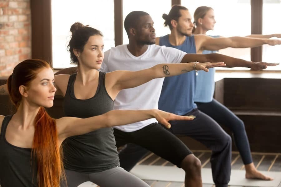 photo de séance d'éveil musculaire en entreprise dans le cadre de la Semaine de la QVCT
