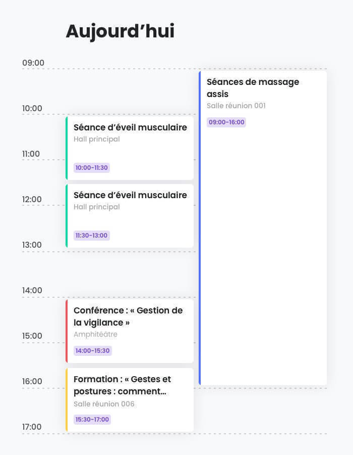 illustration de calendrier pour un Safety Day / Journée sécurité en entreprise